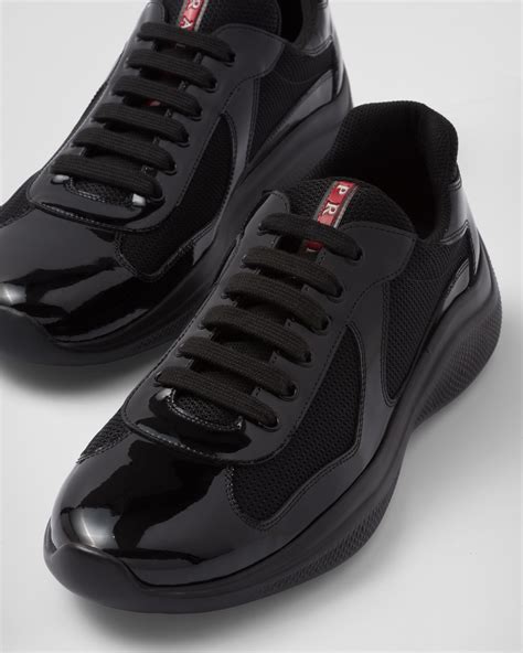 black prada shoes uk|black chunky prada shoes.